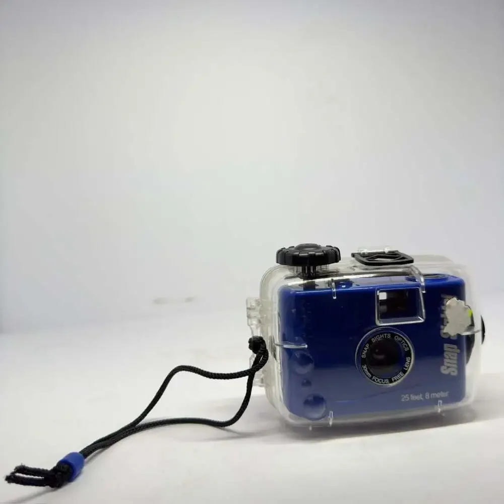 Snap Sights 35mm Underwater Film Camera with Waterproof Case Blue